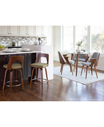 Lumisource - Trilogy 24" Counter Stool, Quick Ship (Set of 2)