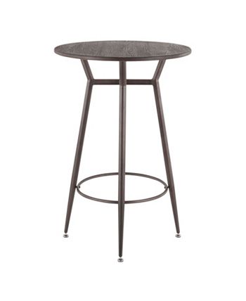 Lumisource - Clara Round Bar Table, Quick Ship