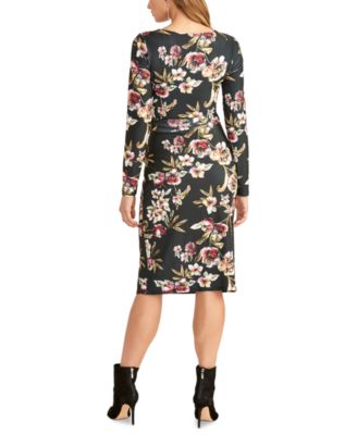 RACHEL Rachel Roy Women's Pierce Floral Mini Wrap Dress – Hand Wash Only - View #3