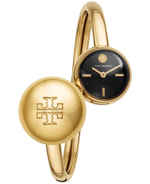 Tory Burch Women S Blair Bangle Gold Tone Stainless Steel
