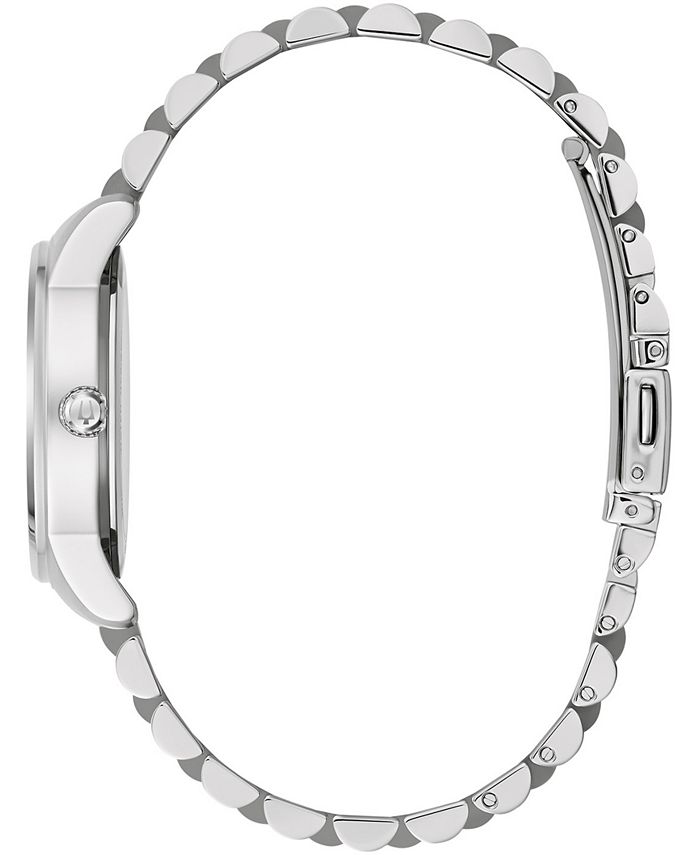Bulova Womens Classic Stainless Steel Bracelet Watch 32mm Macys