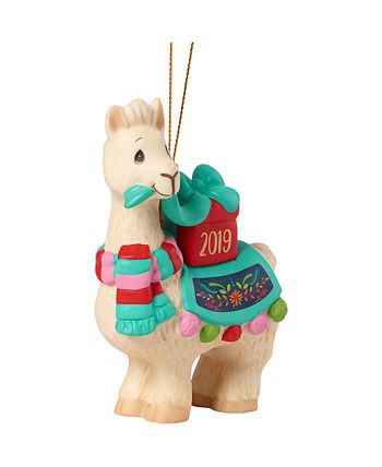Ne'Qwa Precious Moments I Llove You Llots Llama With Present 2019 Dated Christmas Ornament - Macy's