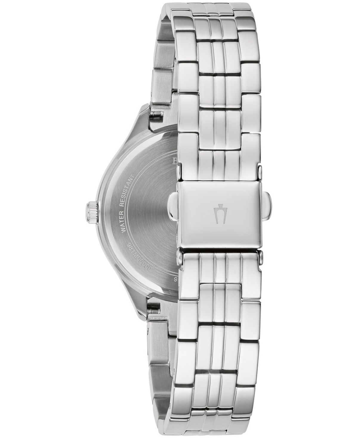 Bulova Women's Crystal Stainless Steel Bracelet Watch 32mm, Created for Macy's