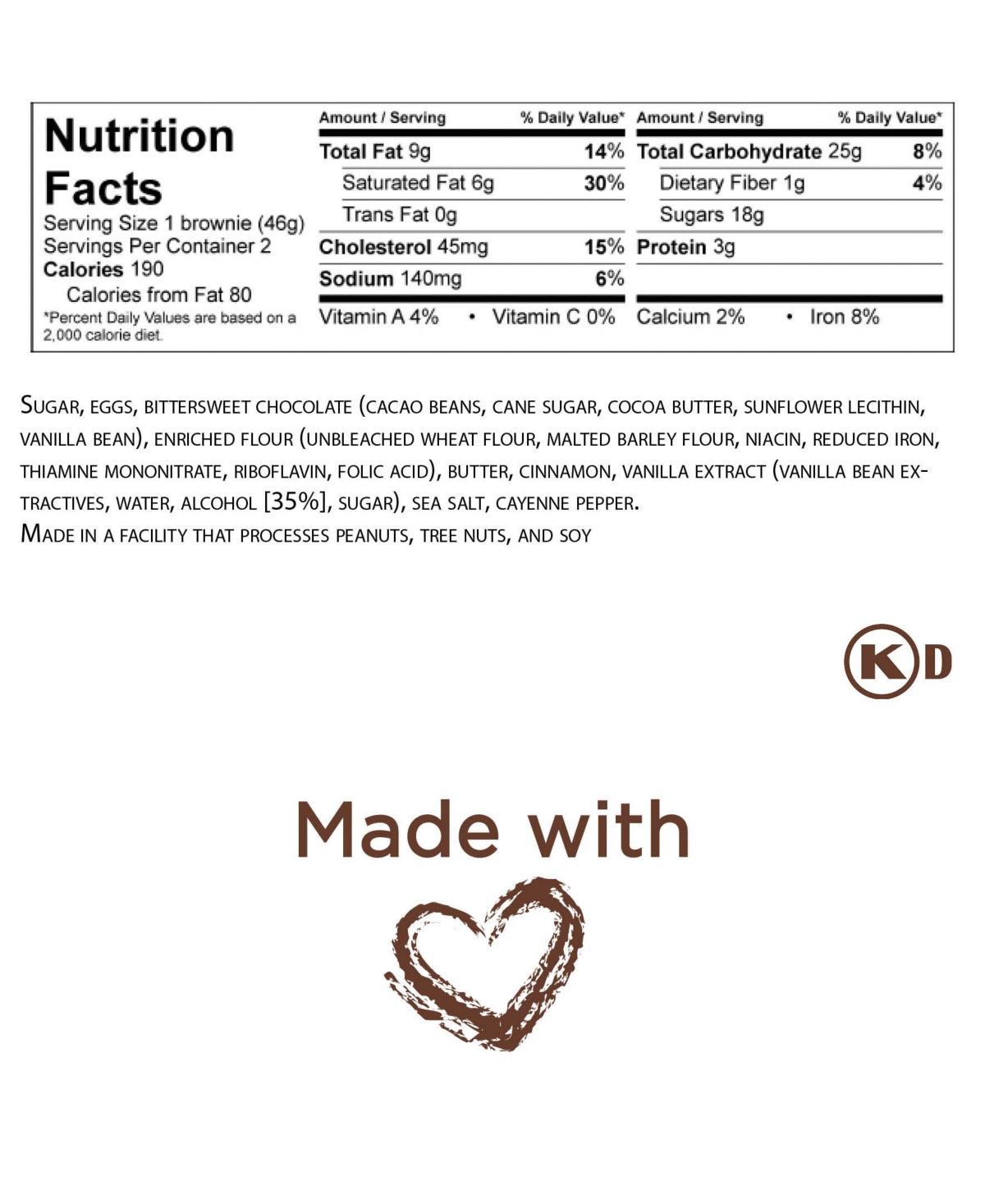 Salt of the Earth Bakery The Mayan Brownie