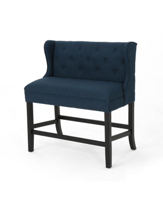 Noble House - Jenna Winged Tufted Barstool, Quick Ship