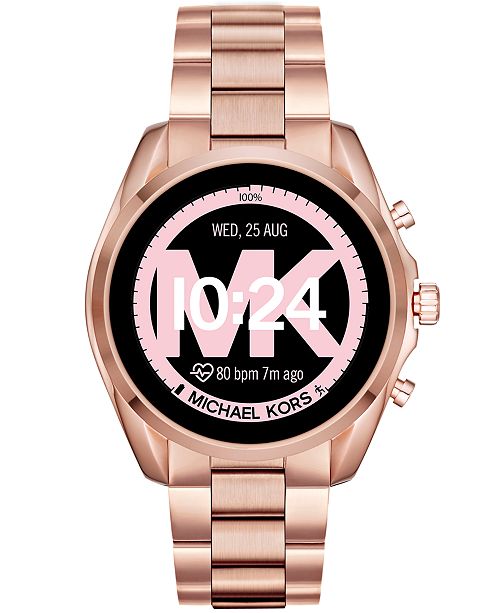 Access Bradshaw 2 Rose Gold Tone Stainless Steel Bracelet Touchscreen Smart Watch 44mm