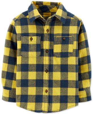 Carter's - Toddler Boys Cotton Plaid Flannel Shirt