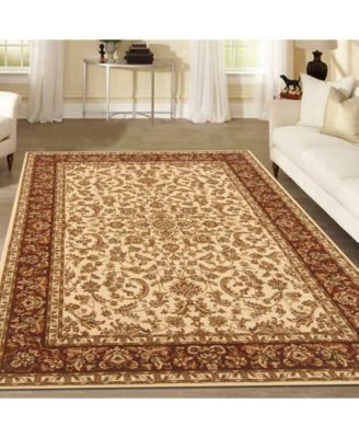 CLOSEOUT! 1318/1511/IVORY Navelli Ivory/ Cream 5'5" x 8'3" Area Rug