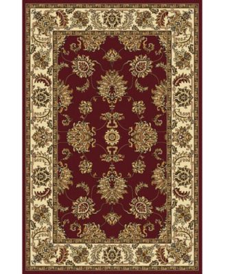 CLOSEOUT! 1330/1232/BURGUNDY Navelli Red 7'9" x 9'6" Area Rug