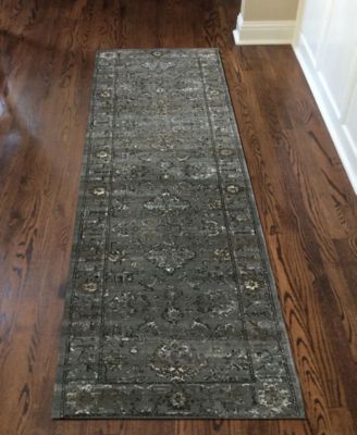 CLOSEOUT! 3562/0033/Gray Cantu Gray 2'2" x 7'7" Runner Rug