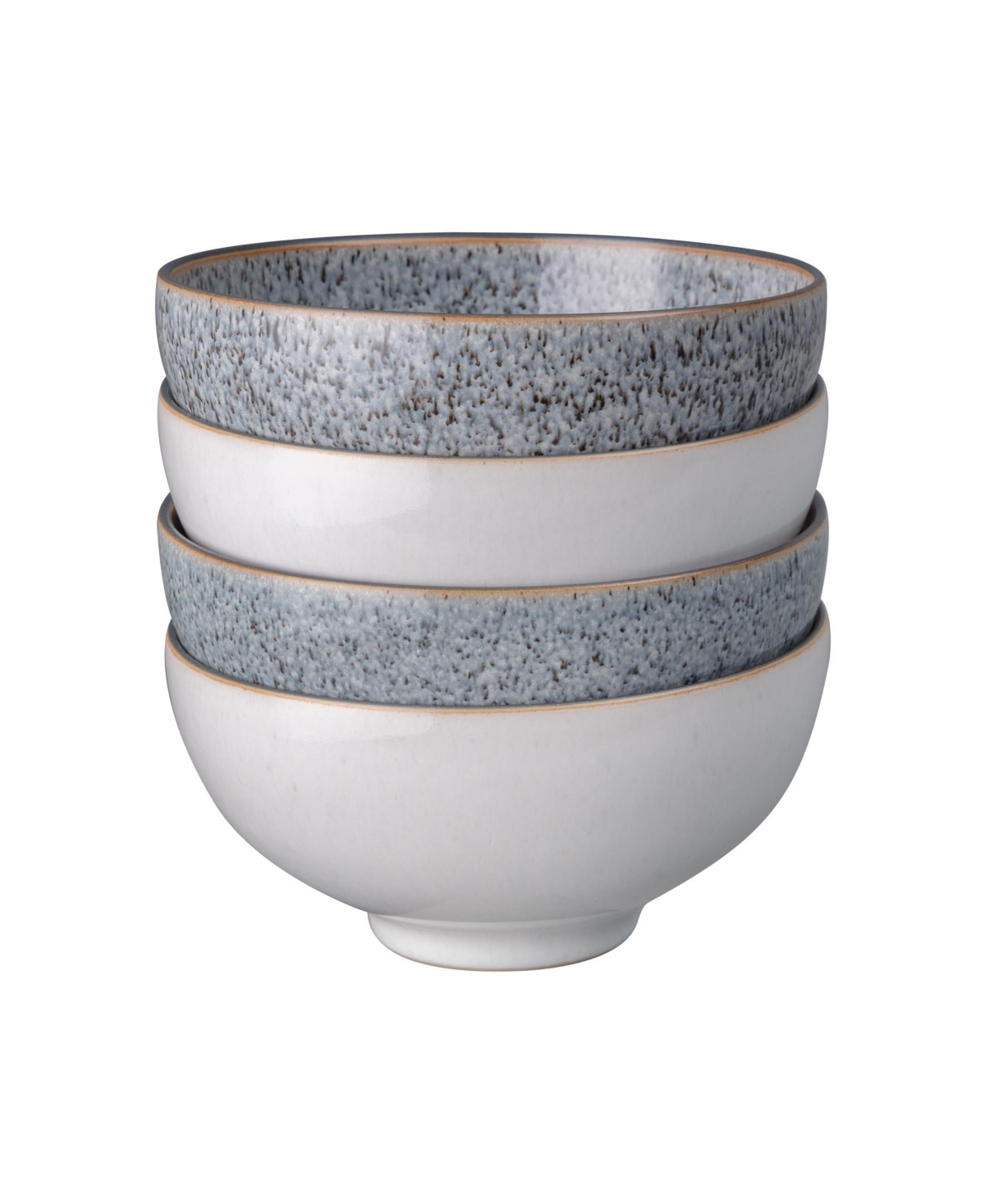 Studio Craft Grey/White 4 Piece Rice Bowl Set - Studio Grey