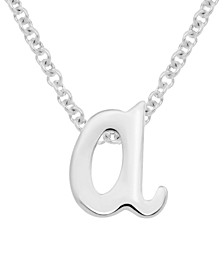 Lower Case Initial Pendant in Sterling Silver