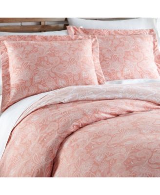 Southshore Fine Linens Perfect Paisley Down Alt 3 Piece Reversible Comforter Set Bedding In Taupe