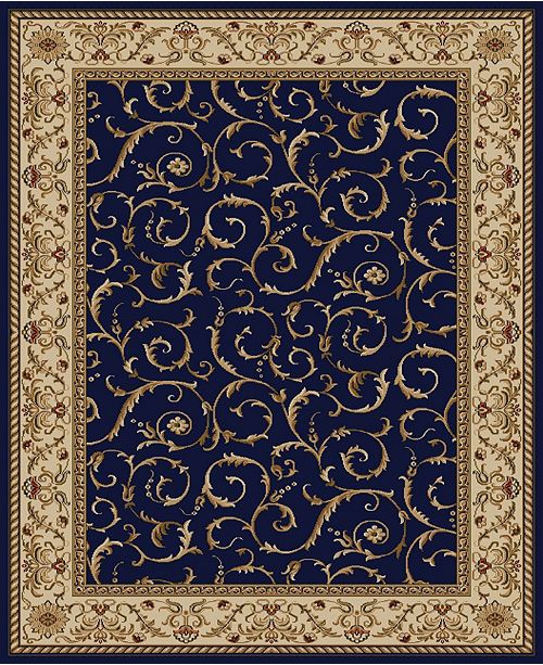 KM Home Pesaro Blue Area Rug Collection & Reviews - Rugs - Macy&#39;s
