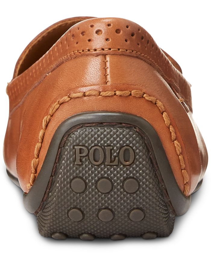 polo ralph lauren men's redden leather moc drivers