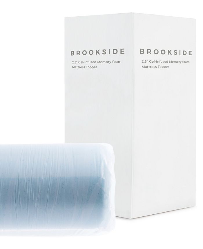 Brookside 2.5" Gel Infused Memory Foam Mattress Topper, Twin Macy's