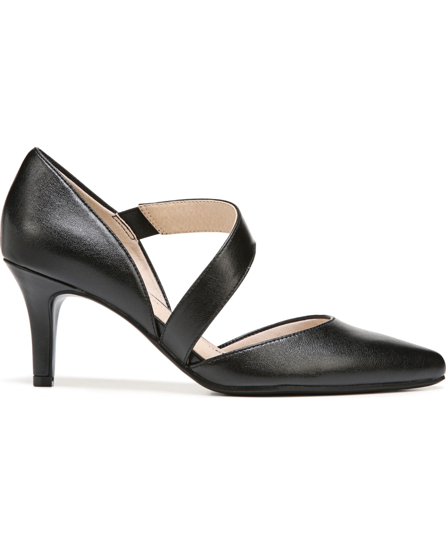 Женские туфли LifeStride Suki Asymmetrical Dress Pumps, цвет: Чёрная искусственная кожа — фото 2
