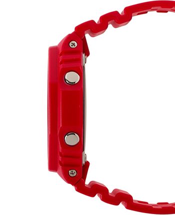 G-Shock - Men's Analog-Digital Red Resin Strap 45.4mm