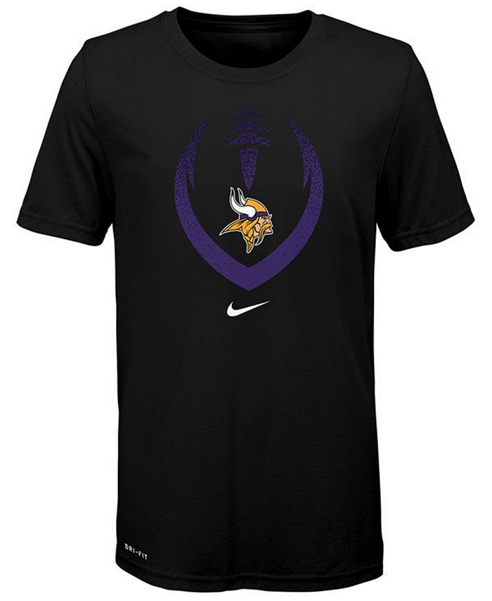 Nike Big Boys Minnesota Vikings Football Icon T-Shirt - Macy's