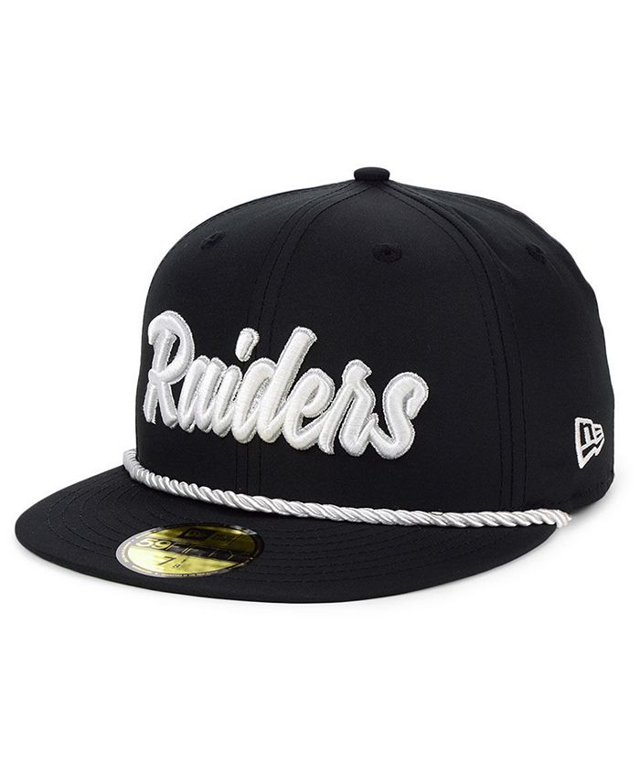 New Era Oakland Raiders On-Field Sideline Home 59FIFTY Fitted Cap - Macy's