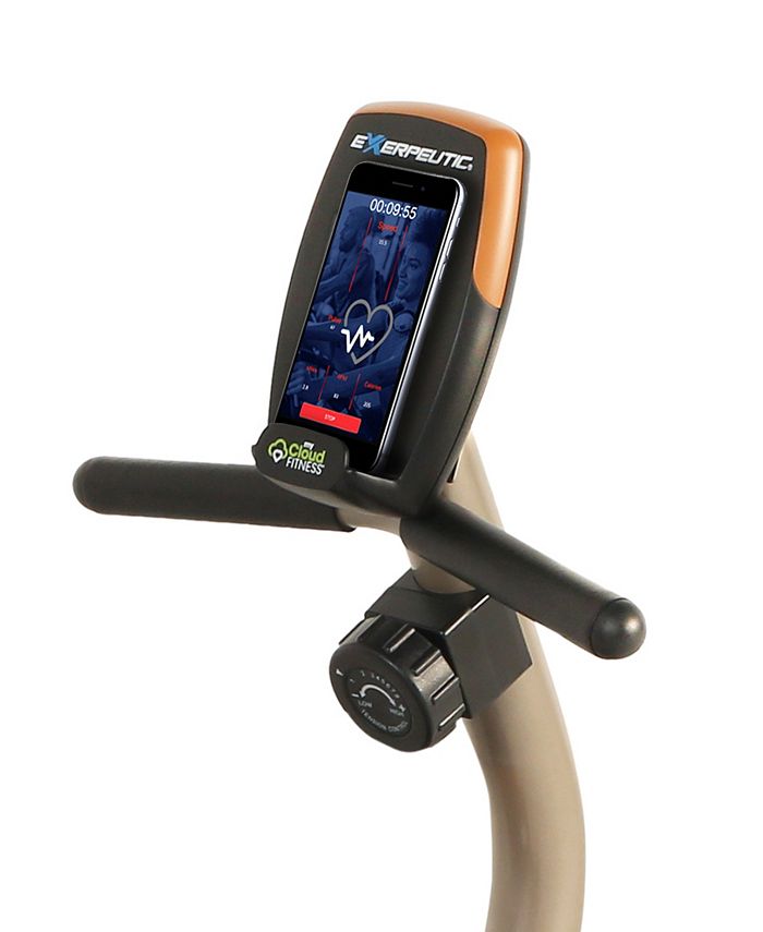 exerpeutic 1500xl magnetic recumbent exercise bike with bluetooth and smart cloud fitness app
