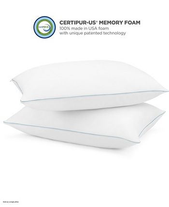 Great Sleep - Twice Cool Premium Memory Foam Core Standard/Queen Pillow