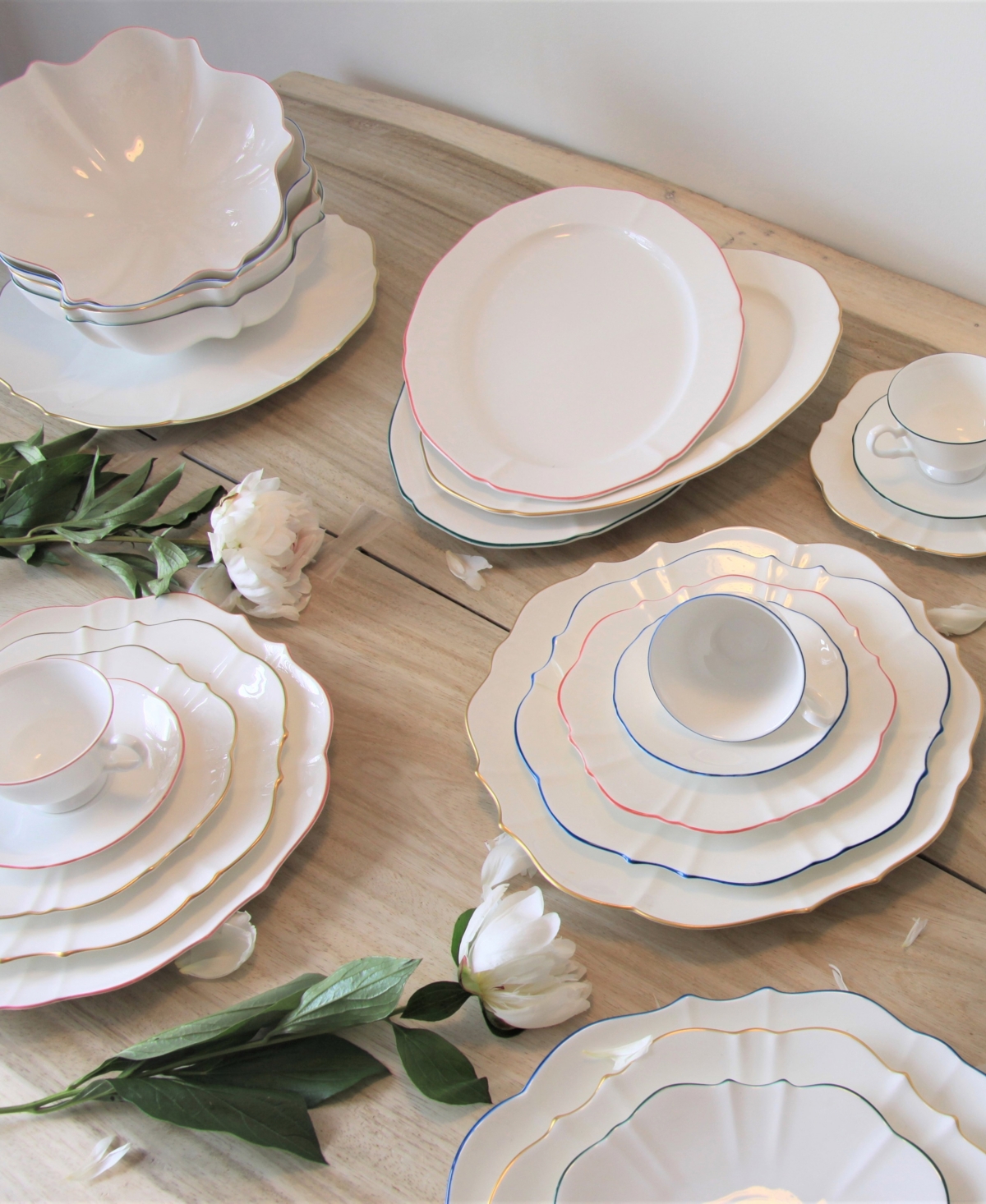 Twig New York Amelie Brushed Gold Rim Charger Plate