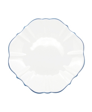 Twig New York Amelie Royal Blue Rim 13" Charger Plate In White