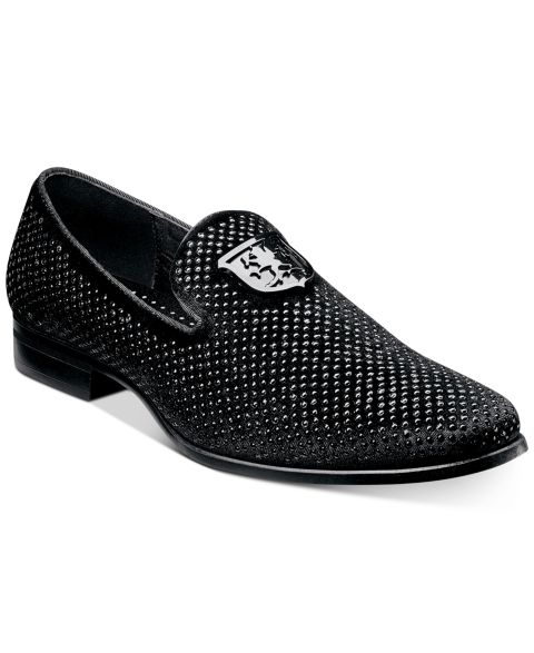 Мужские туфли Stacy Adams Swagger Studded Ornament Slip-on Loafer, цвет: Чёрный