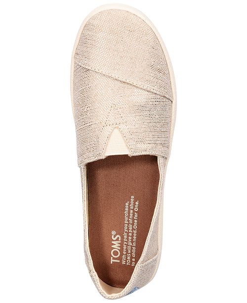 toms women's avalon slip on sneakers