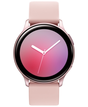 image of Samsung Galaxy Active 2 Blush Silicone Strap Touchscreen Smart Watch 40mm