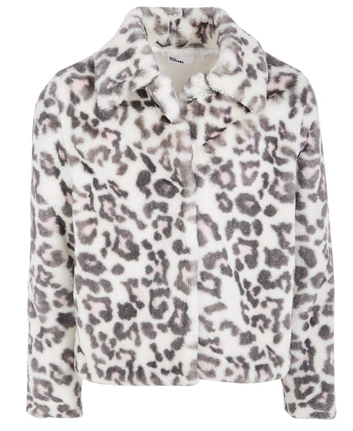 Epic Threads Big Girls Snow Leopard Faux-Fur Jacket, Created for Macy's ...
