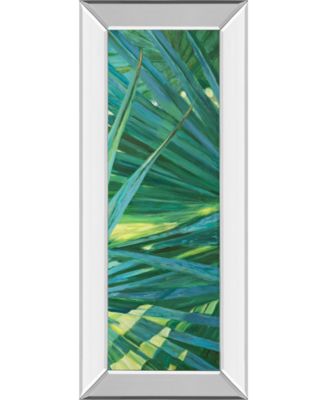 Fan Palm II by Suzanne Wilkins Mirror Framed Print Wall Art - 18" x 42"