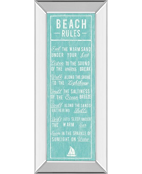 Classy Art Beach Rules By The Vintage Like Collection Mirror