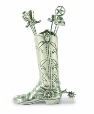 pewter cowboy boots