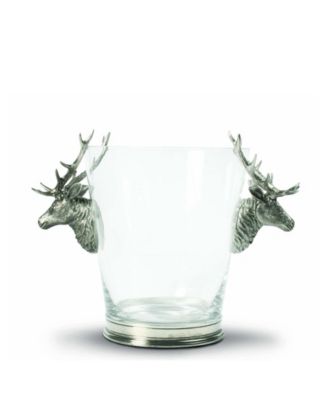 glass deer head