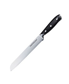 MasterLon Triple Rivet Collection Bread Knife Stainless Steel Blade, 8"