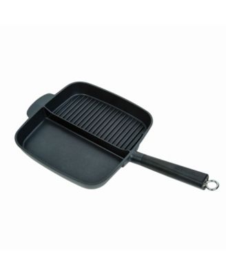 MasterPan - Non-Stick 2-Section Meal Skillet, 11", Black