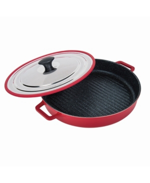 MasterPan Stovetop Oven Grill Pan with Heat-In Steam-Out Lid 12