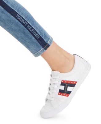 Tommy Hilfiger Logo-Striped Skinny Jeans, Created for Macy's