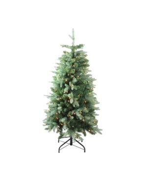 Northlight 4.7' Pre-lit Slim Carolina Frasier Fir Artificial Christmas Tree In Green