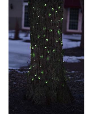 2' x 8' Green Mini Tree Trunk Wrap Christmas Net Lights - Brown Wire