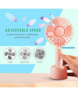 Insten Innoka Portable Mini Handheld Aroma Cooling Fan With Desk Stand ...