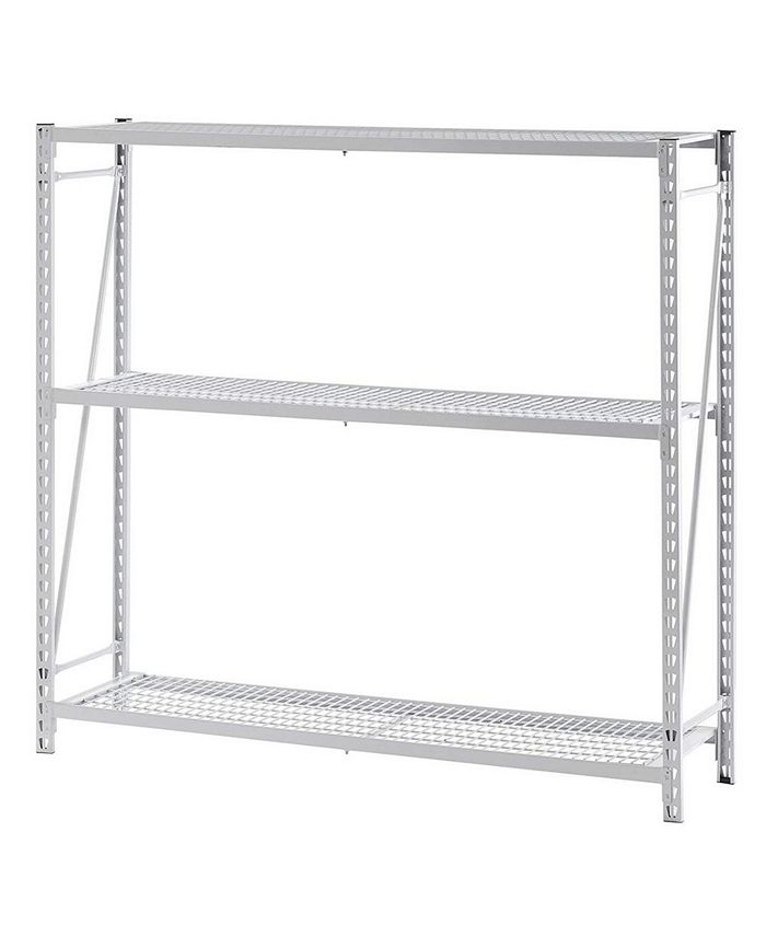 Edsal White 3 Tier Steel Shelving Unit Macy's