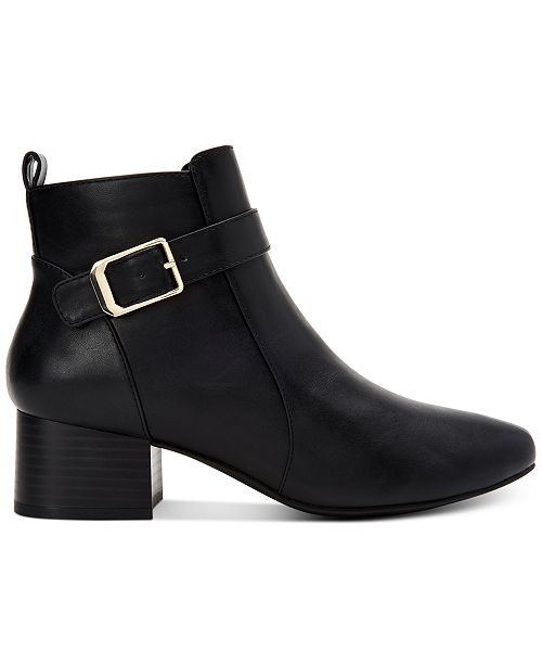 Charter Club Katiaa Buckled Booties, Created For Macy's & Reviews ...