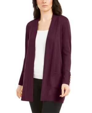 image of Jm Collection Open-Front Cardigan, Created for Macy-s