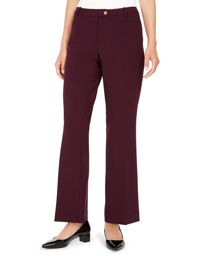 Calvin Klein Petite Modern Tab-Waist Pants - Macy's