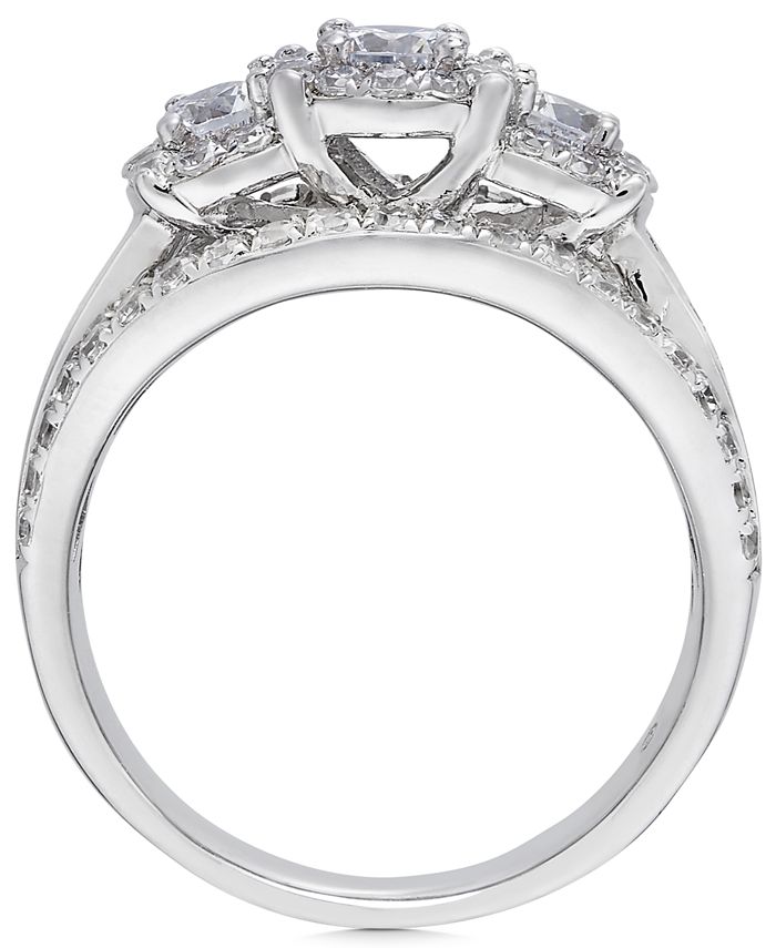Macy's Diamond Three Stone Engagement Ring (11/2 ct. t.w.) in 14k