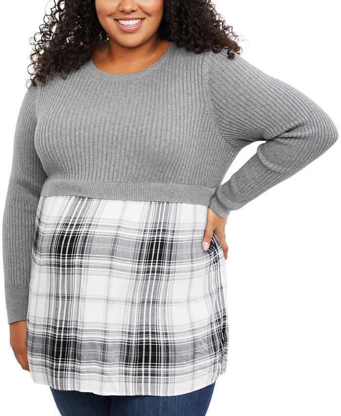 Motherhood Maternity Plus Size LayeredLook Sweater Macy's