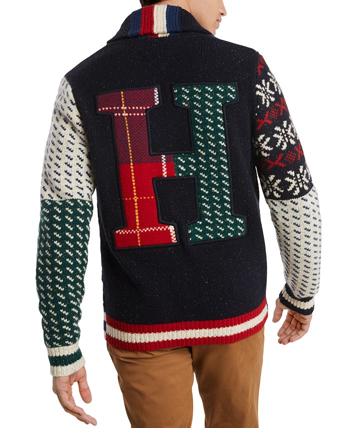 shawl collar sweater tommy hilfiger